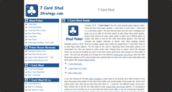 Desktop Screenshot of 7cardstudstrategy.com