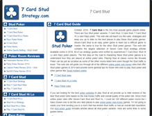 Tablet Screenshot of 7cardstudstrategy.com
